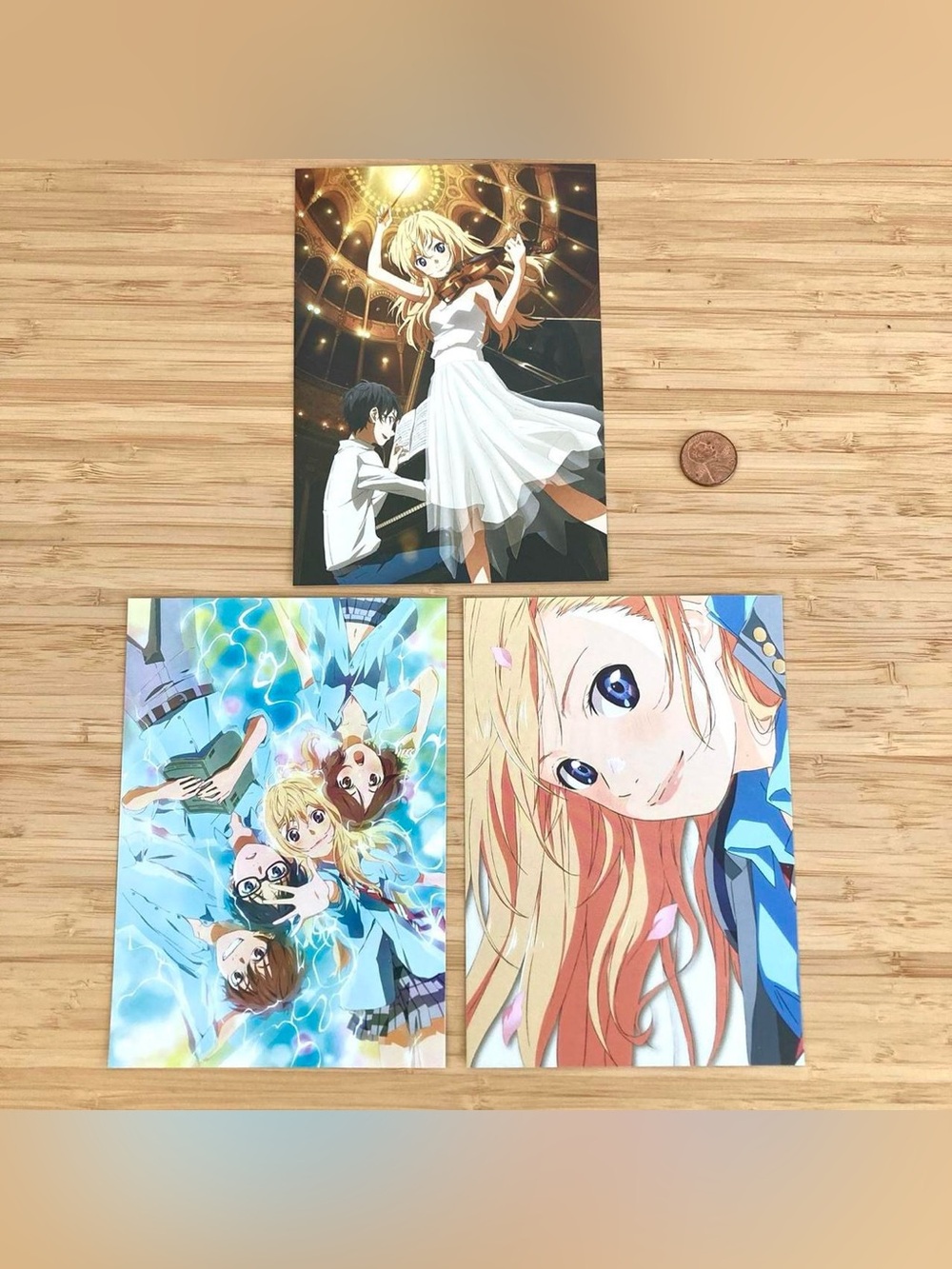 SUPER rare your lie in april postcard set